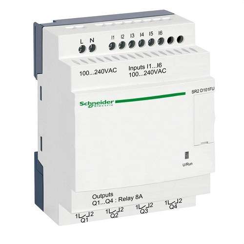 Programmable Relay ZELIO 100-240V I/O-10 LADDER with reference SR2D101FU from the brand SCHNEIDER ELECTRIC
