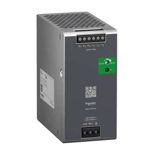 Zasilacz regulowany jednofazowy zoptymalizowany 100-240V AC 24V 10A z odnośnikiem ABLS1A24100 od marki SCHNEIDER ELECTRIC