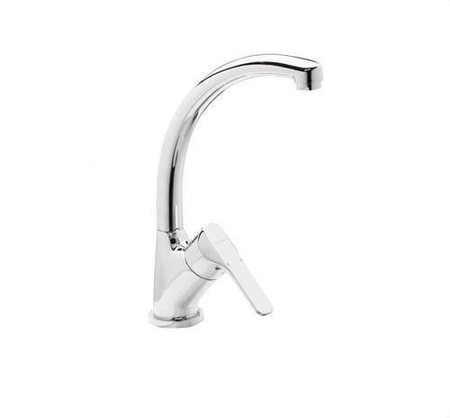 Single-lever kitchen tap with shaped spout K8 chrome with reference 61204 28 45 66 from the brand GENEBRE