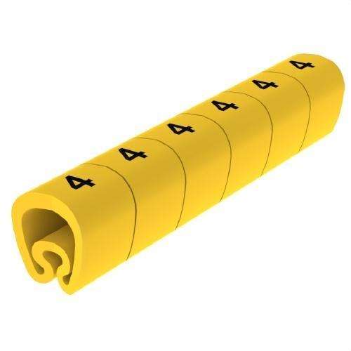 Żółte znaczniki wstępnie wycięte Ø18 PVC plastikowane z odnośnikiem 1813-4 od marki UNEX
