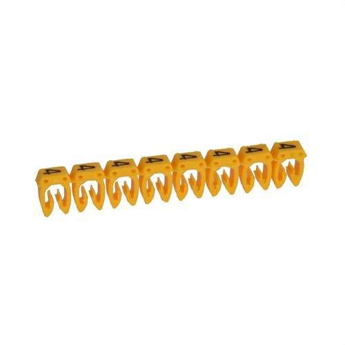 Etykieta do okablowania CAB 3 - Cyfra 4 do 2,5mm2 z odnośnikiem 038224 od marki LEGRAND