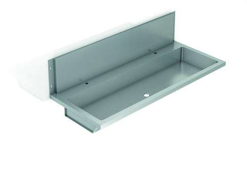 Stainless Steel 304 Collective Washbasin with Splashback 1200mm with reference GW08 41 04 01 from the brand GENWEC