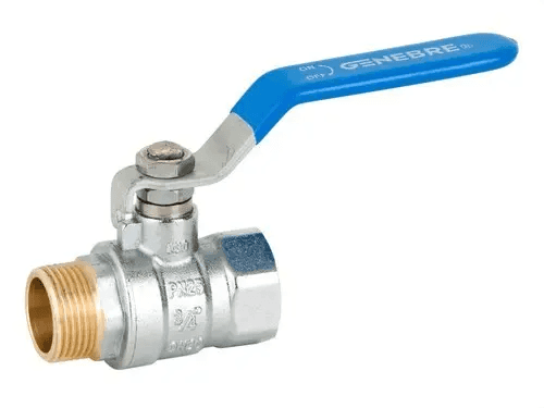 Blue lever male-female ball valve 1/2" with reference 3034 04 from the brand GENEBRE