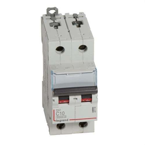 DX3 2P 10A Curve C 6/10kA Circuit Breaker with reference 407798 from the brand LEGRAND