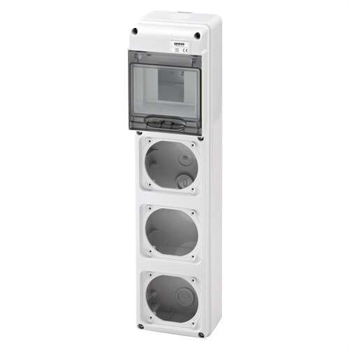 Q-DIN5 Panel 3 Sockets 16A ANTICH Box with reference GW68031N from the brand GEWISS