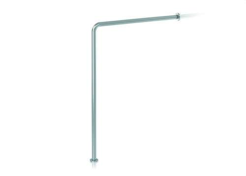 90º Wall-to-Floor Support Bar Satin Stainless Steel with reference GW11 14 04 01 from the brand GENWEC