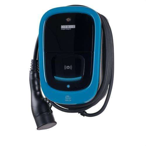 Single-phase electric car charger VIARIS UNI+ 7.4KW with 5-metre cable with reference OB94U120HA1 from the brand ORBIS