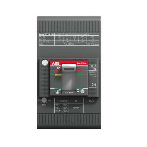 XT1N-160 3PAC R-160 65KA Thermomagnetic Circuit Breaker with reference 1SDA067418R1 from the brand ABB