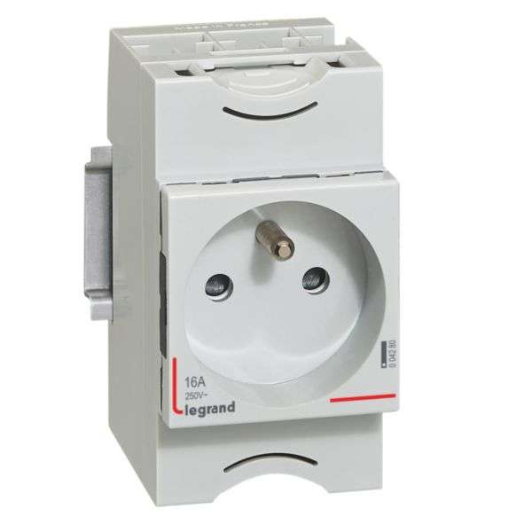 Power outlet - 10/16A - 250V~ - 2P+T protruding - with shutter with reference 004280 from the brand LEGRAND
