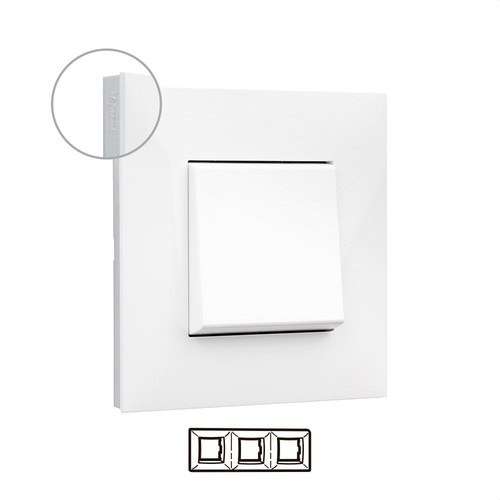 2-Element Decorative Frame White/Chrome Valena Next with reference 741013 from the brand LEGRAND