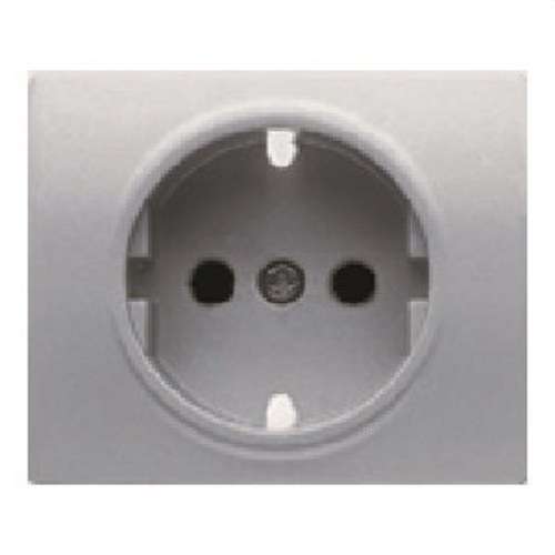 Schuko Socket Cover with Child Protection Aluminum Mercury Iris with reference 18732-MA from the brand BJC