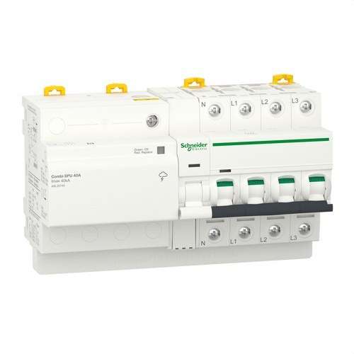 Transient and Permanent Surge Protector IGA Acti9 Combi SPU 3P+N 40A with reference A9L20740 from the brand SCHNEIDER ELECTRIC