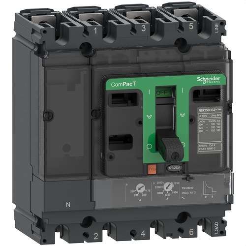 ComPacT NSX250F Circuit Breaker 36kA AC 4P3R 250A TMD with reference C25F6TM250 from the brand SCHNEIDER ELECTRIC