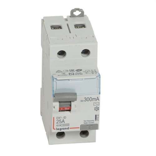 DX3 Differential 2P 25A 300mA Class AC with reference 411524 from the brand LEGRAND