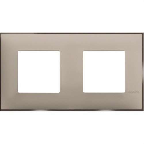 Satin Cream 2x2 Module Decorative Frame Classia with reference R4802M2CS from the brand BTICINO