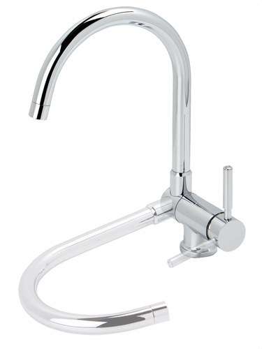 Genebre TAU Chrome Folding Single-Lever Kitchen Tap with reference 65900 18 45 66 from the brand GENEBRE