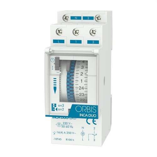 Obris INCA DUO QRD 230 V Analogue Timer Switch with reference OB330232 from the brand ORBIS