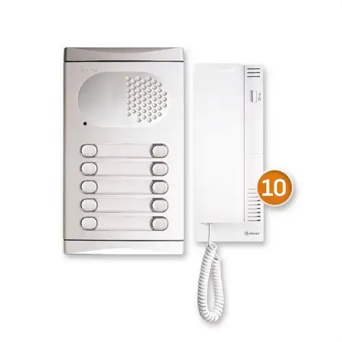 Zestaw audio z 10 liniami Golmar 4210/AL z odnośnikiem 11284210B od marki GOLMAR