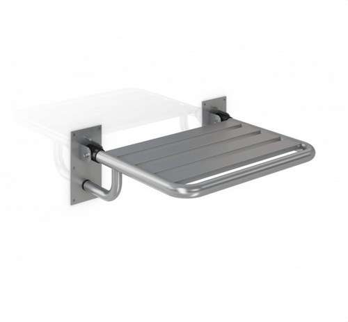 Foldable Seat for Bathrooms and Showers in Satin Stainless Steel with reference GW11 23 04 01 from the brand GENWEC