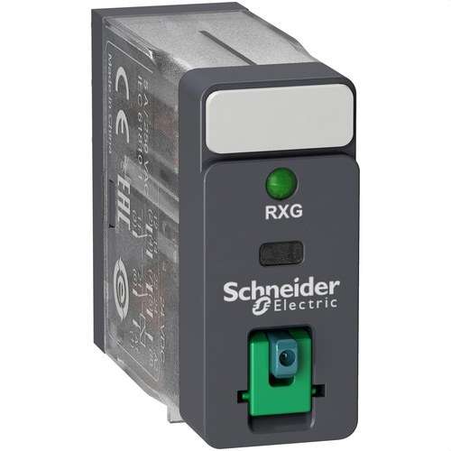 Przekaźnik 2 C/O 5A + Przycisk testowy + LED 24V DC z odnośnikiem RXG22BD od marki SCHNEIDER ELECTRIC