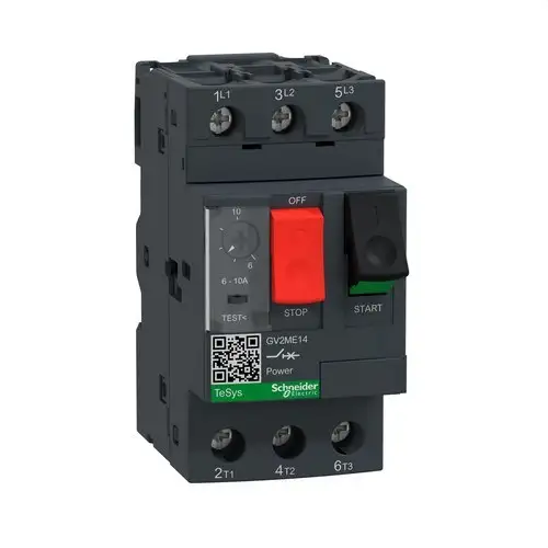 Motor Circuit Breaker GV2ME 6/10A with reference GV2ME14 from the brand SCHNEIDER ELECTRIC