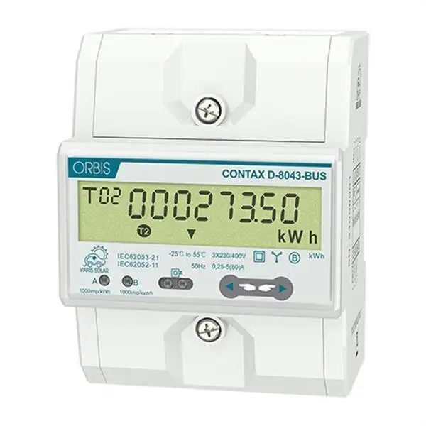 Three-Phase Energy Meter up to 80 A Orbis CONTAX D-8043 with reference OB709900 from the brand ORBIS