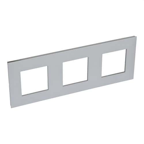 Ramka ozdobna z 3 elementami aluminium/chrom Valena Next z odnośnikiem 741043 od marki LEGRAND