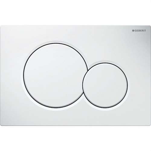 Dual Flush Button SIGMA01 Gloss White with reference 115.770.11.5 from the brand GEBERIT