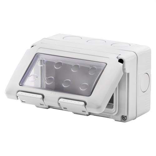 Surface Box for SYSTEM Mechanisms 4 Modules IP55 with reference GW27044 from the brand GEWISS