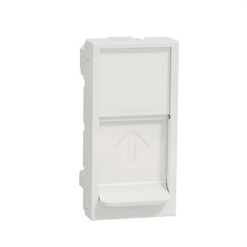 1 Module RJ45 Keystone Plate Polar White New Unica with reference NU946018 from the brand SCHNEIDER ELECTRIC