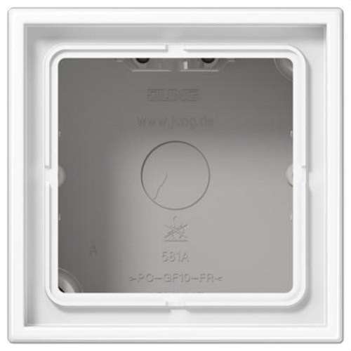 Alpine White Single Surface Box LS with reference LS581AWW from the brand JUNG