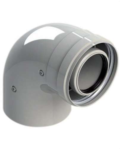Kolano kominowe średnica 80/125mm 90º męskie-żeńskie PP/Stal lakierowana z odnośnikiem 8125-90MHP15 od marki FIG