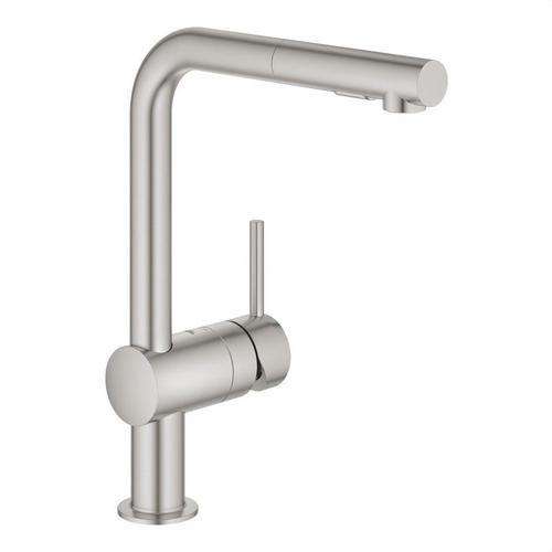 Single-lever kitchen tap Minta 1/2" supersteel with reference 30274DC0 from the brand GROHE