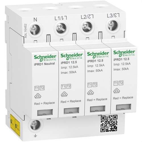 Type 1+2 transient surge protector Acti9 iPRD1 3P+N 12;5r 350V with reference A9L16482 from the brand SCHNEIDER ELECTRIC