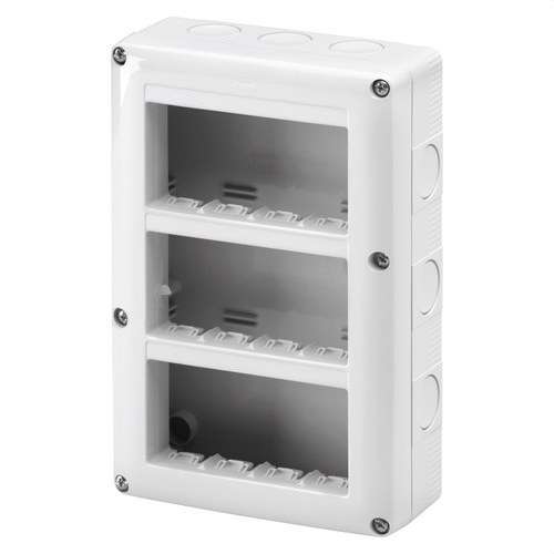 Surface Box for SYSTEM Mechanisms 12 Modules IP40 with reference GW27024 from the brand GEWISS