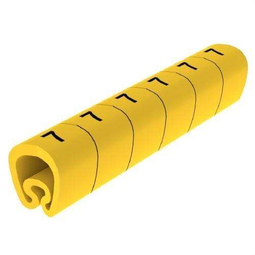 Żółte znaczniki wstępnie przycięte Ø18 PVC plastikowane z odnośnikiem 1813-7 od marki UNEX