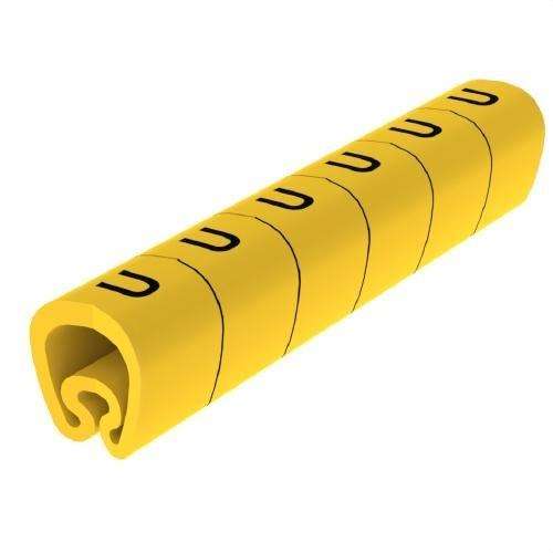 Żółte wskaźniki wstępnie wycięte Ø18 z PVC plastikowanego z odnośnikiem 1813-U od marki UNEX