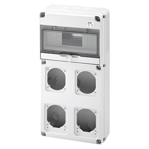 Obudowa Q-DIN10 4 GNIAZDA 16/32A IP65 z odnośnikiem GW68003N od marki GEWISS