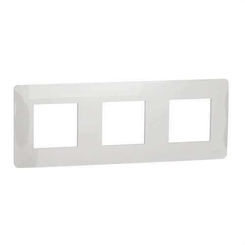 White Polar 3-Element Frame New Unica Studio with reference NU200618 from the brand SCHNEIDER ELECTRIC