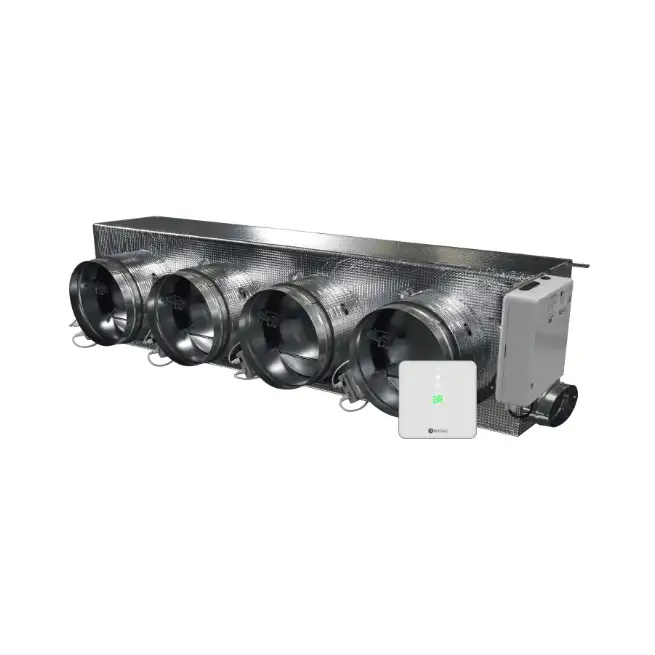 Plenum z napędem Airzone Easyzone 25 Wi-Fi Medium AZC25MELBS01M4 do Mitsubishi Electric niska sylwetka – 4 wyjścia Ø200 mm (średnia wydajność) z odnośnikiem AZC25MELBS01M4 od marki AIRZONE