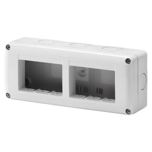 Surface Box for SYSTEM Mechanisms 6 Modules IP40 with reference GW27005 from the brand GEWISS