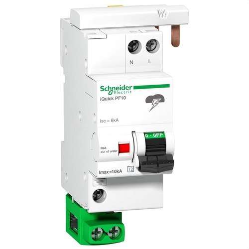 Transient Surge Protector Acti9 Quick PF 1P+N 10 kA Type 2 with reference A9L16617 from the brand SCHNEIDER ELECTRIC