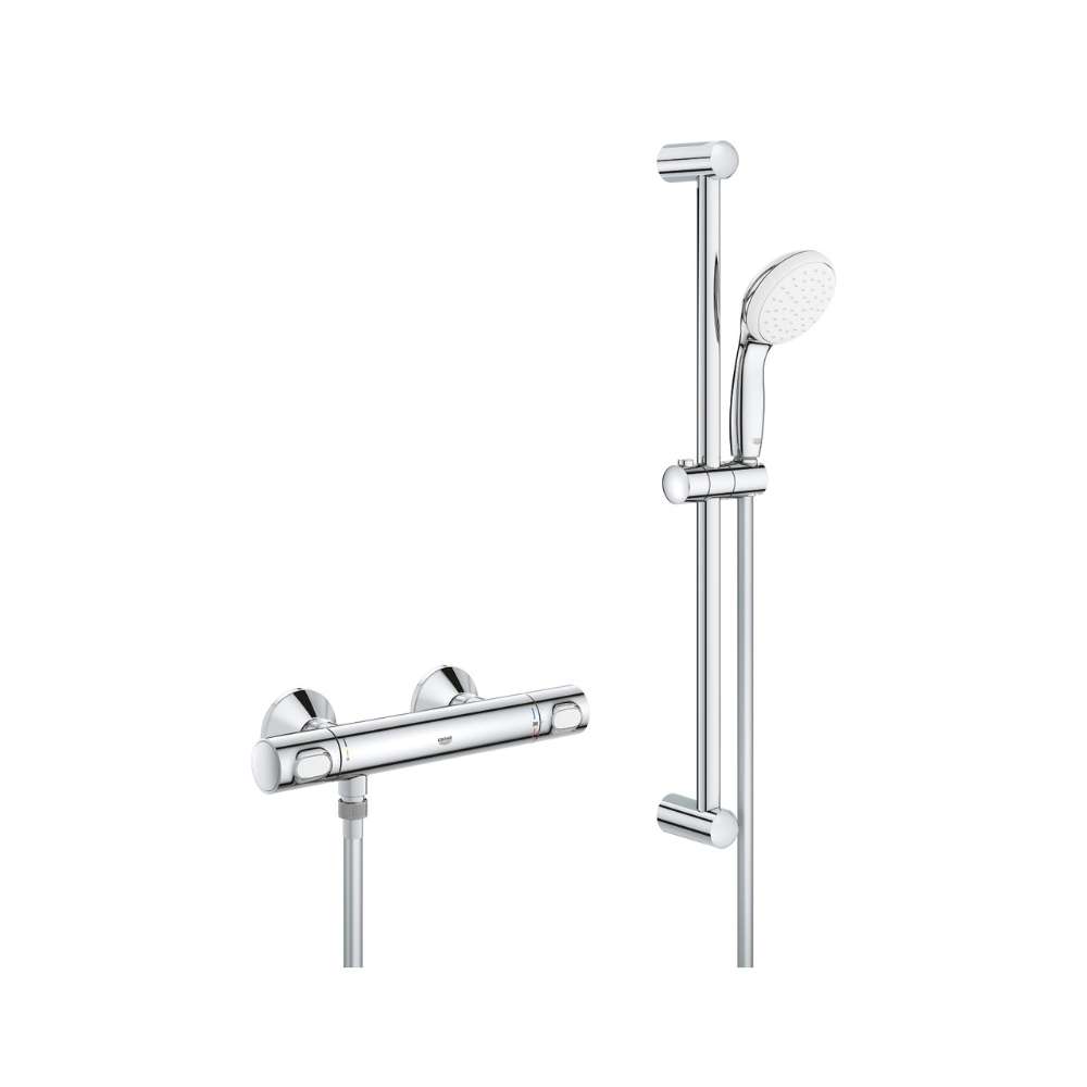 Zestaw prysznicowy termostatyczny 1/2" Grohe Grohtherm 500 chrom z odnośnikiem 34796001 od marki GROHE