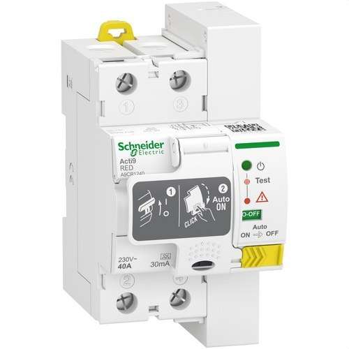 Samoczynnie resetujący wyłącznik różnicowoprądowy Acti9 RED 2P 40A 30 mA Typ A z odnośnikiem A9CR1240 od marki SCHNEIDER ELECTRIC