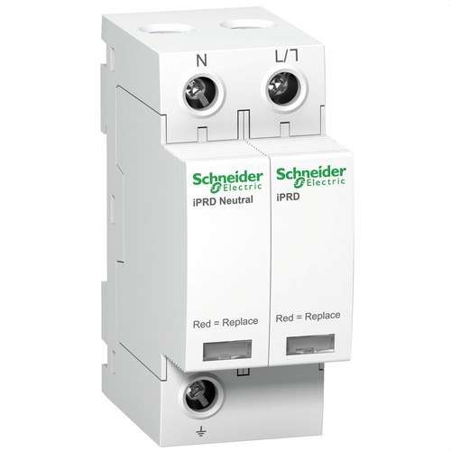 Type 2 Surge Protector Acti9 iPRD20 1P+N 20 kA 350V with reference A9L20500 from the brand SCHNEIDER ELECTRIC