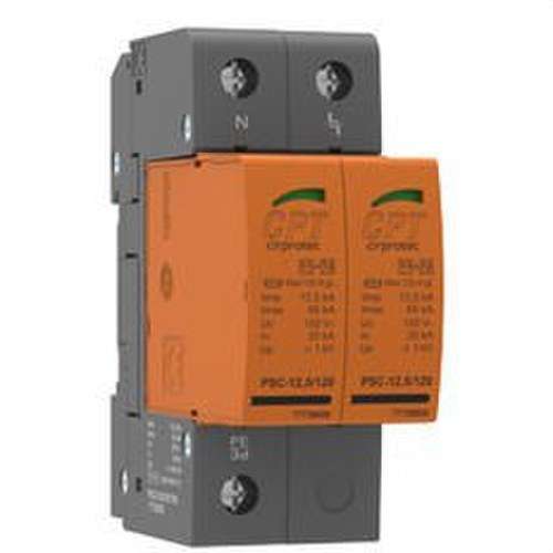 Transient Surge Protector PSC2-230 TNS 2P 12.5kA 2 Module Plug-in with reference 77738255 from the brand CIRPROTEC