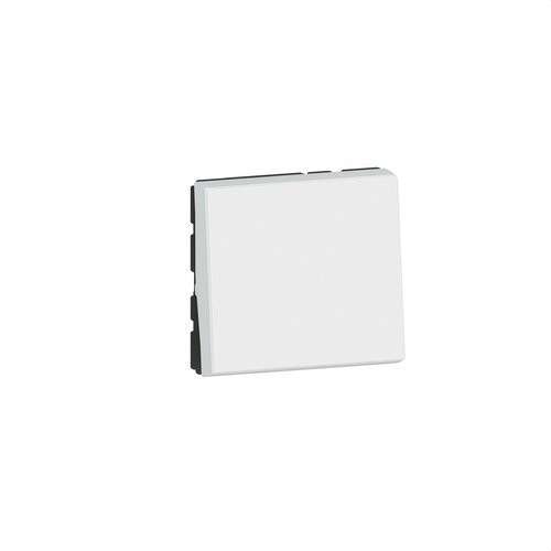 Legrand Mosaic EasyLed Switch 2 Modules 1 Way 10AX 250V White with reference 077010L from the brand LEGRAND