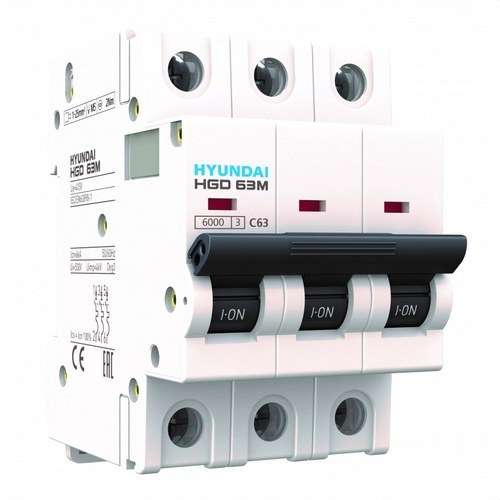 HGD 4P 20A 6kA C STD Circuit Breaker with reference HGD63-M4P020C from the brand HYUNDAI