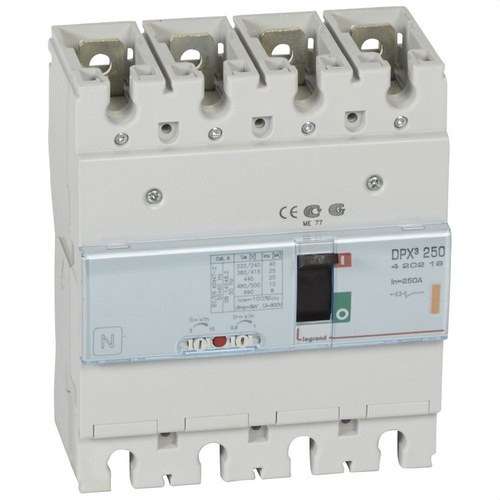 Automatic MCCB DPX³ 250 Circuit Breaker 4P Icu 25 kA with reference 420219 from the brand LEGRAND
