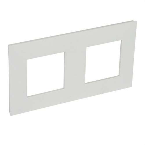 White Decorative Frame for 2 Elements Valena Next with reference 741002 from the brand LEGRAND